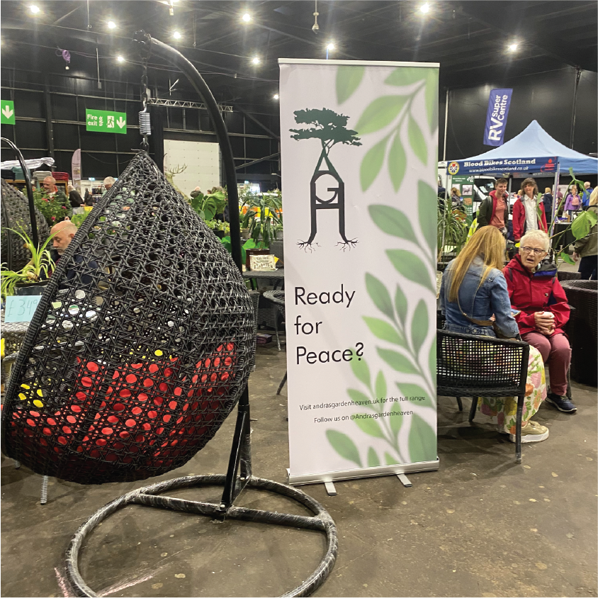 Andra's Garden Heaven — signage and print materials